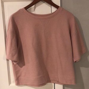 Pink Crop Sweatshirt